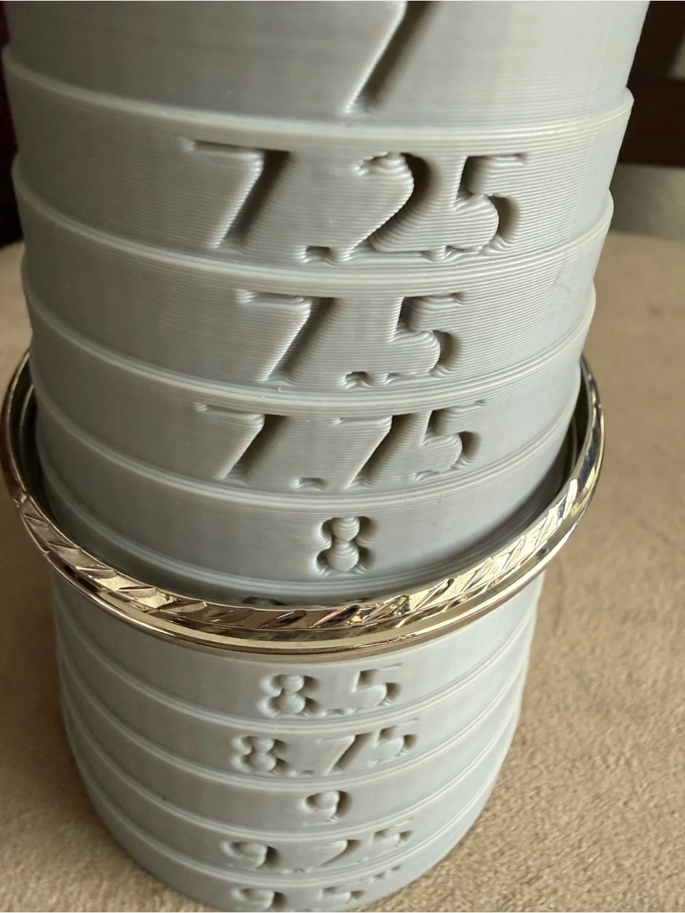 Silver Tone Stackable Bangle Bracelet Set